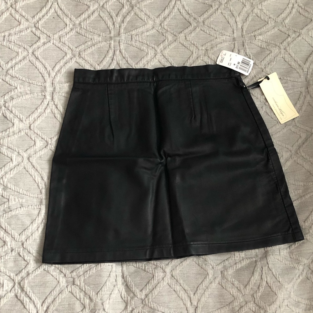 COPY - Black pleather skirt size medium